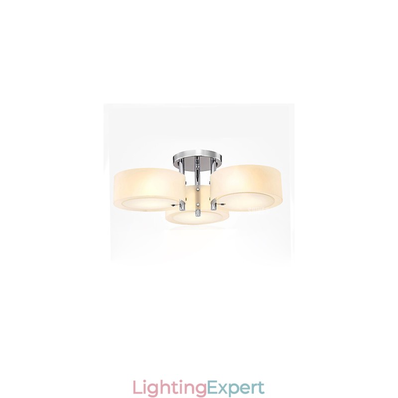 Flush Mount Modern Contemporary 3 Lights Ceiling Light Metal