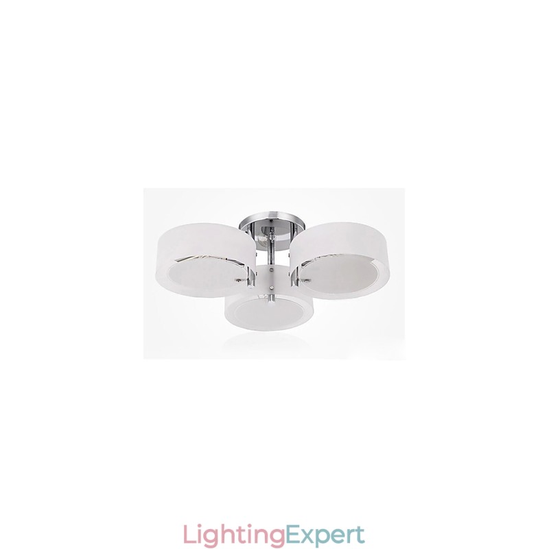 Flush Mount Modern Contemporary 3 Lights Ceiling Light Metal