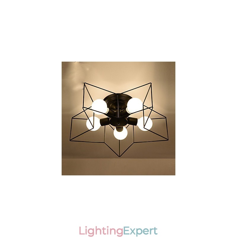 Brief Five Pointed Star Lighting Personalized Modern Ceiling Light Child Housing Lamps