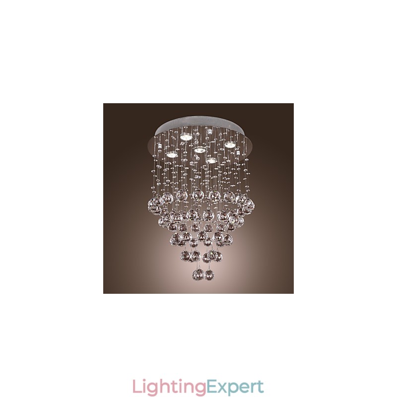 Crystal Chandelier with 5 lightsoque Design (K9 Crystal)