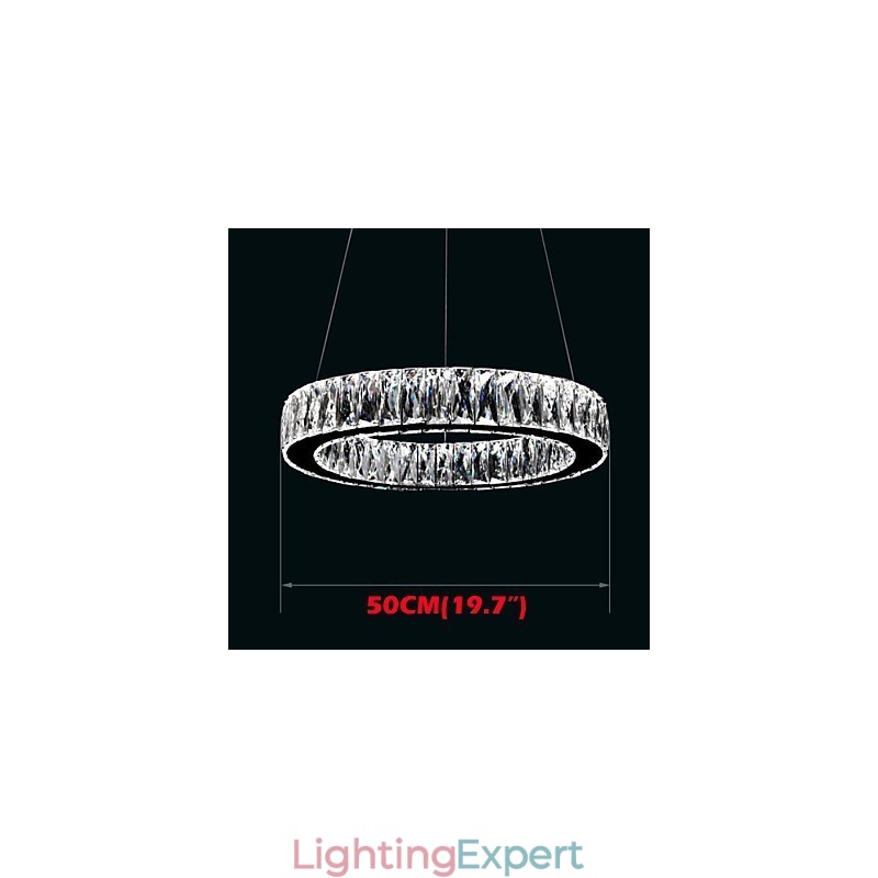 Crystal Chandelier Lights Lighting Modern Single Rings K9 Large Crystal Indoor Ceiling Light Fixtures