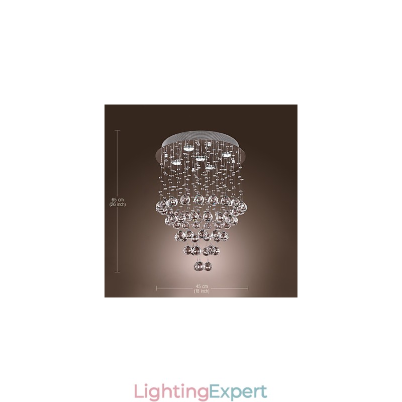 Crystal Chandelier with 5 lightsoque Design (K9 Crystal)