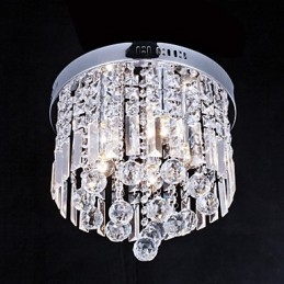Flush Mount Crystal Modern Contemporary Metal