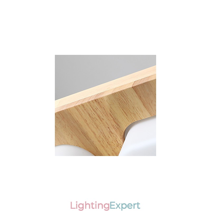 Flush Mount Mini Style Modern Contemporary Wood