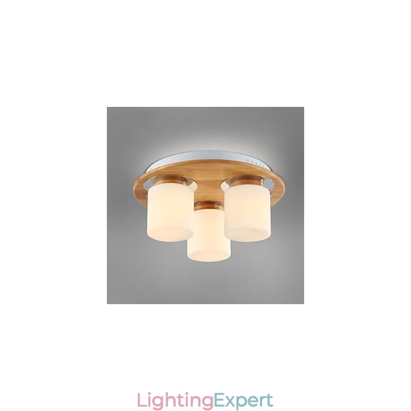 High Brightness Original Wooden Modern Ceiling Lights Country Style