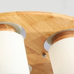 High Brightness Original Wooden Modern Ceiling Lights Country Style