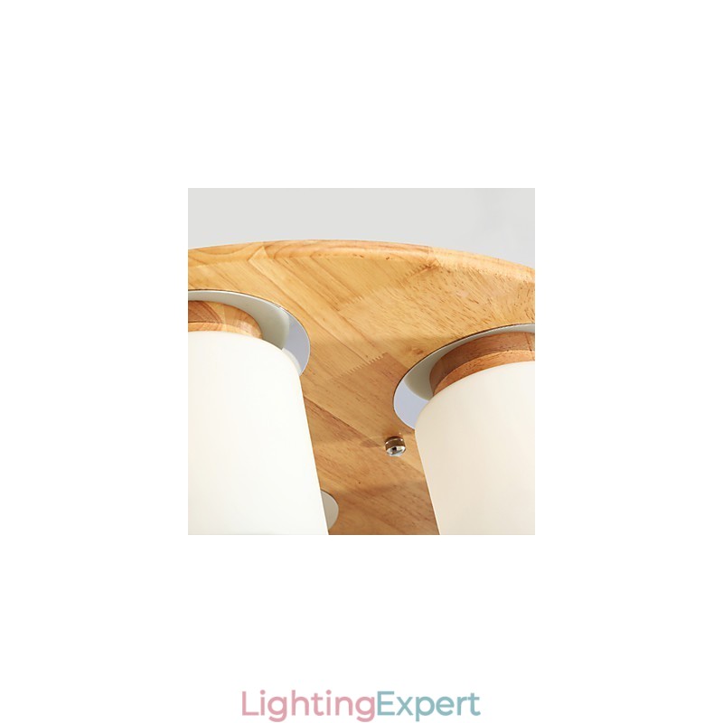 High Brightness Original Wooden Modern Ceiling Lights Country Style