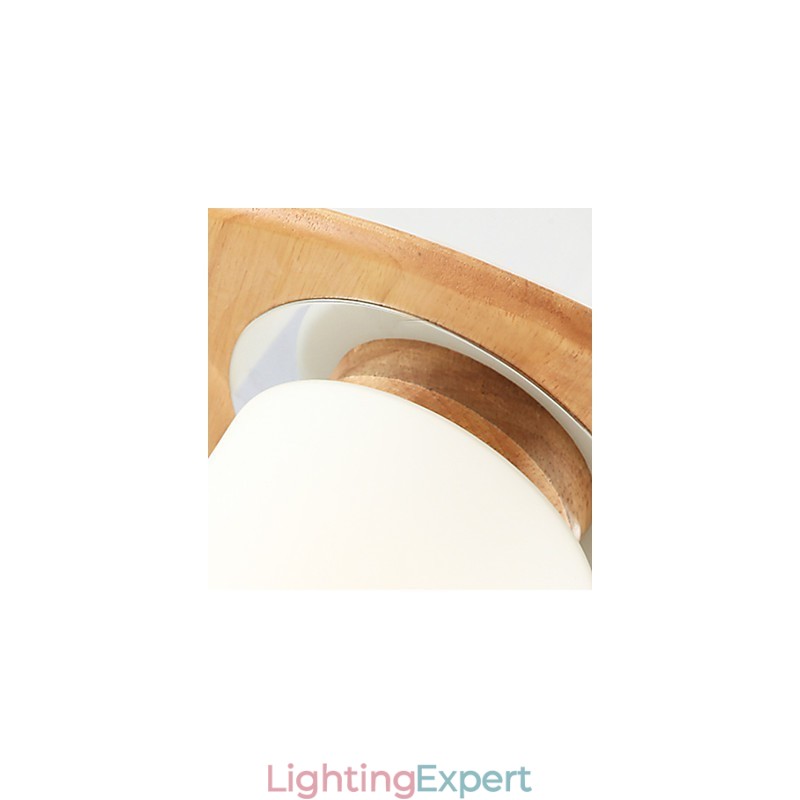High Brightness Original Wooden Modern Ceiling Lights Country Style