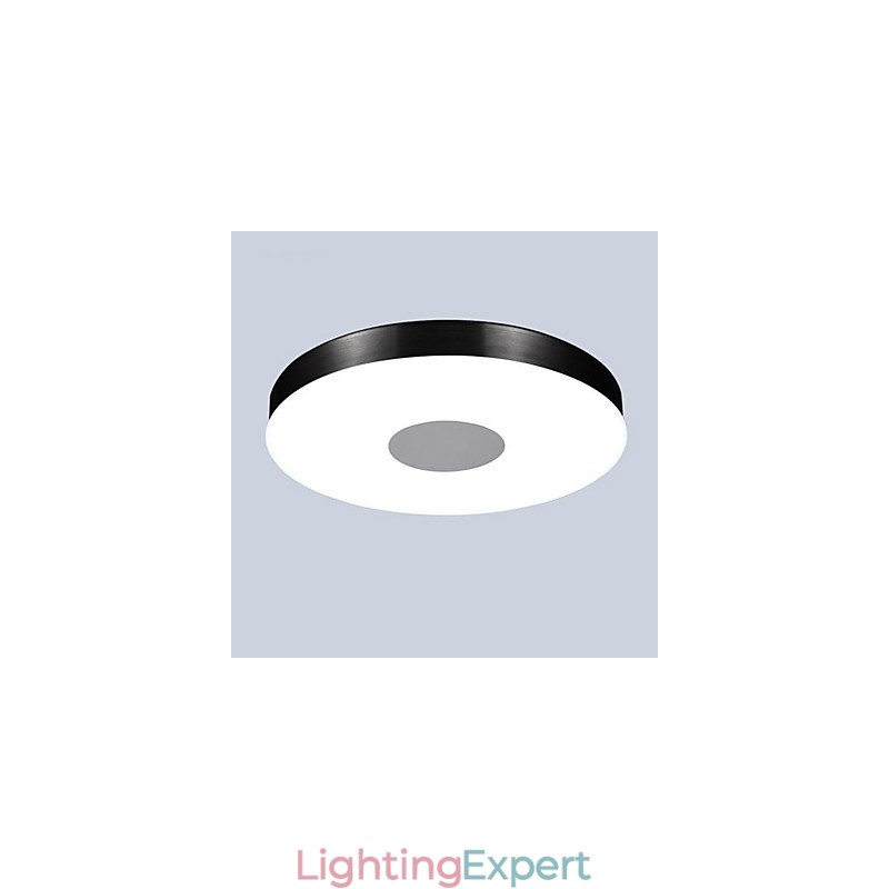 Modern Contemporary Brushed Metal Flush Mount