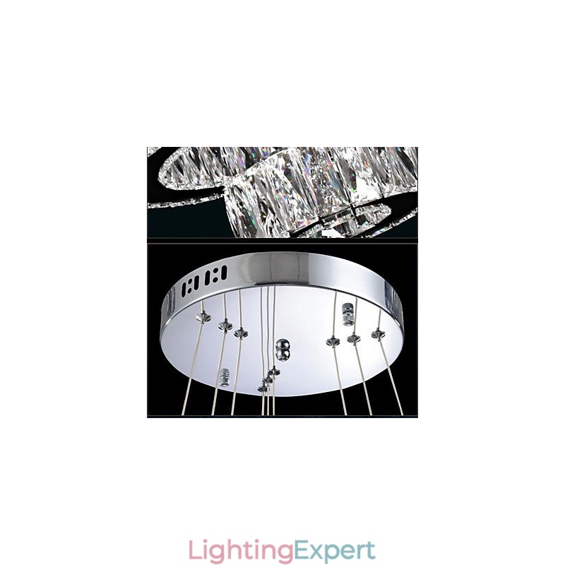 Crystal Chandelier Lights Lighting Modern Single Rings K9 Large Crystal Indoor Ceiling Light Fixtures