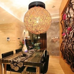 1 Light Ceiling Light in Ball Shaped Shade