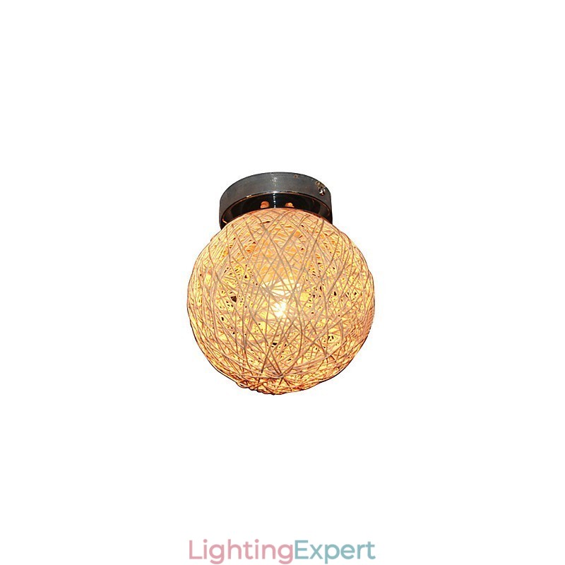 1 Light Ceiling Light in Ball Shaped Shade