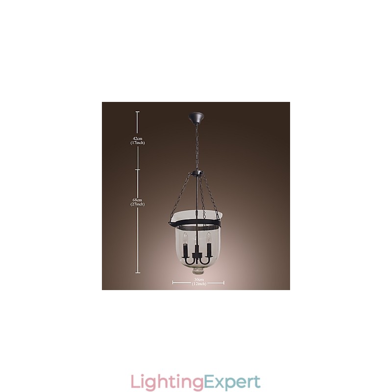 Traditional Classic Vintage Mini Style Electroplated Chandelier