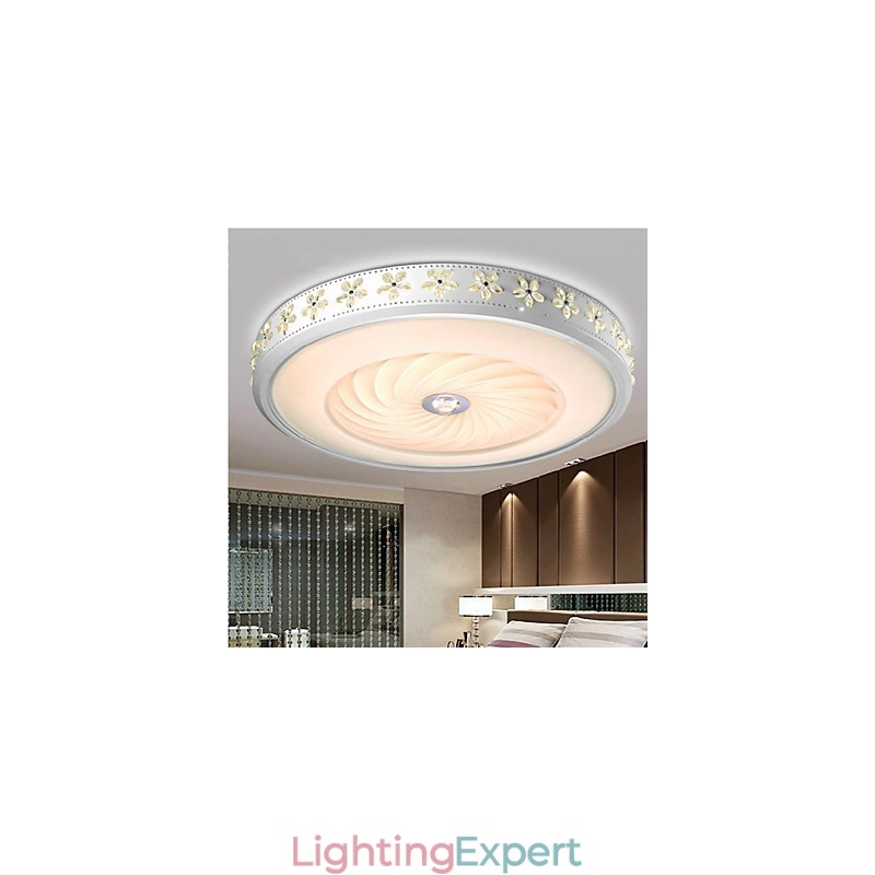 Modern Contemporary Crystal Others Metal Flush Mount