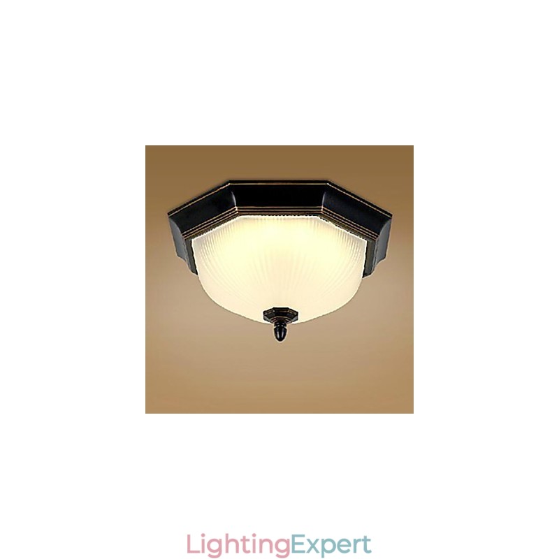 Traditional Classic Retro Mini Style Others Metal Flush Mount