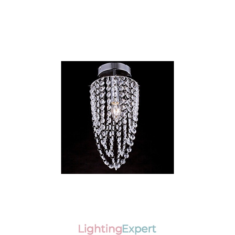 Flush Mount Crystal Modern Contemporary Outdoors Metal