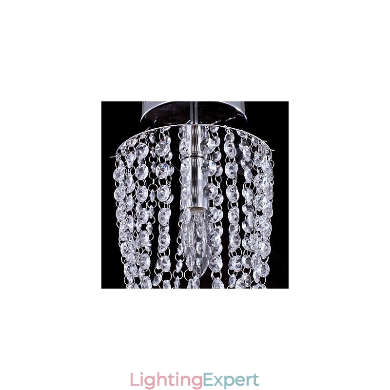 Flush Mount Crystal Modern Contemporary Outdoors Metal