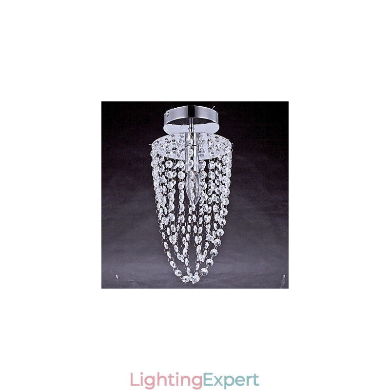 Flush Mount Crystal Modern Contemporary Outdoors Metal