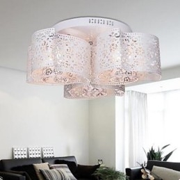 Wrought iron round light Warm wind 3 absorb dome light