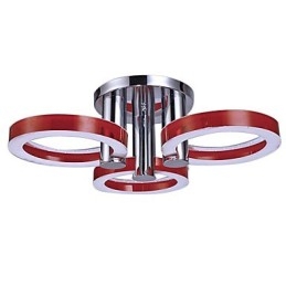 Modern Contemporary Chrome Metal Flush Mount
