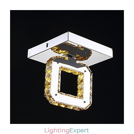 Modern Contemporary Crystal Metal Flush Mount Modern Contemporary Crystal Metal Flush Mount