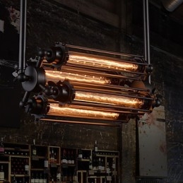 Rustic Lodge Retro Mini Style Electroplated Metal Chandelier
