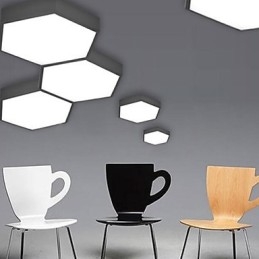 30CM 10 15㎡Creative Honeycomb Absorb Dome Light Hexagonal Geometry Lights Lamp