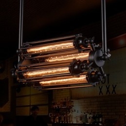 Rustic Lodge Retro Mini Style Electroplated Metal Chandelier