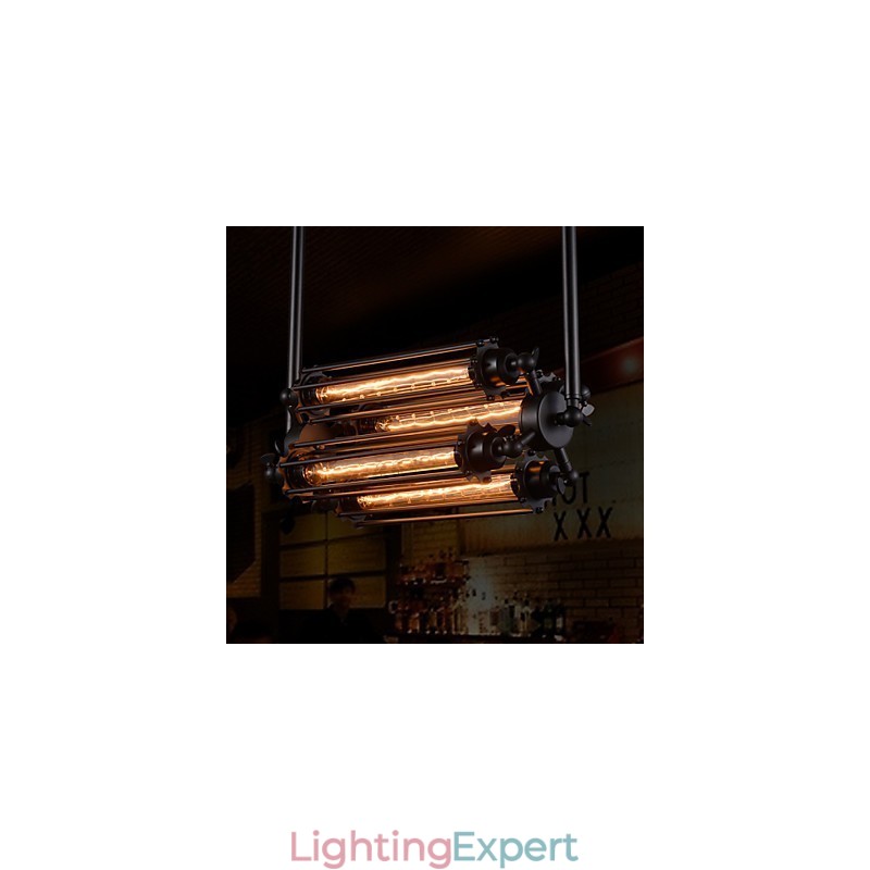 Rustic Lodge Retro Mini Style Electroplated Metal Chandelier