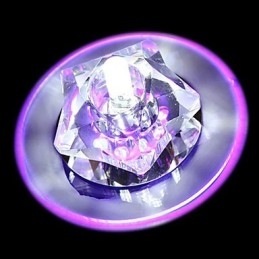 Modern Contemporary Crystal Chrome Crystal Flush Mount