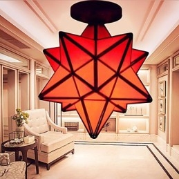 Artistic Individuality Creative Porch Modern Stars Absorb Dome Light Lamp