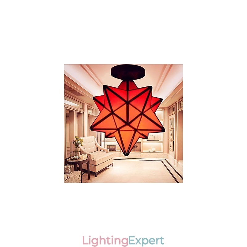 Artistic Individuality Creative Porch Modern Stars Absorb Dome Light Lamp