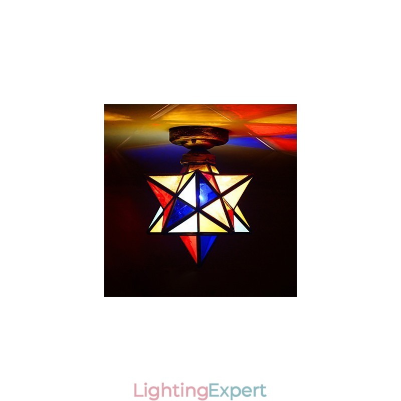 Artistic Individuality Creative Porch Modern Stars Absorb Dome Light Lamp