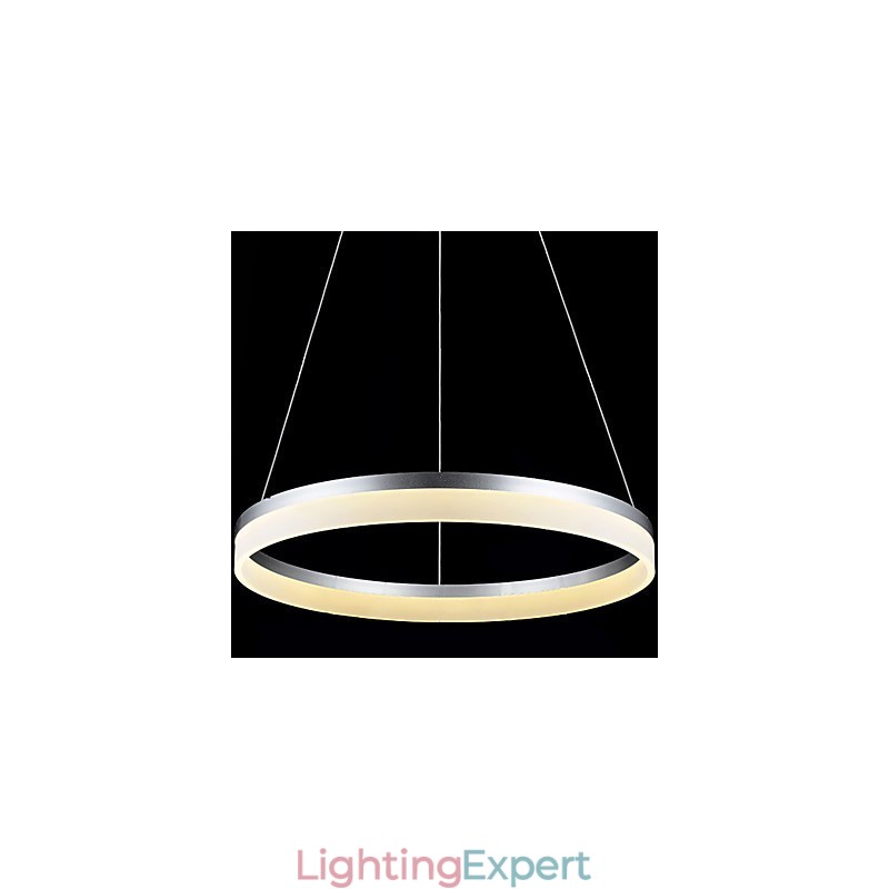 Round Pendant Light Modern Acrylic Lamps Lighting Luxurious Single Ring Ceiling Lights Fixtures