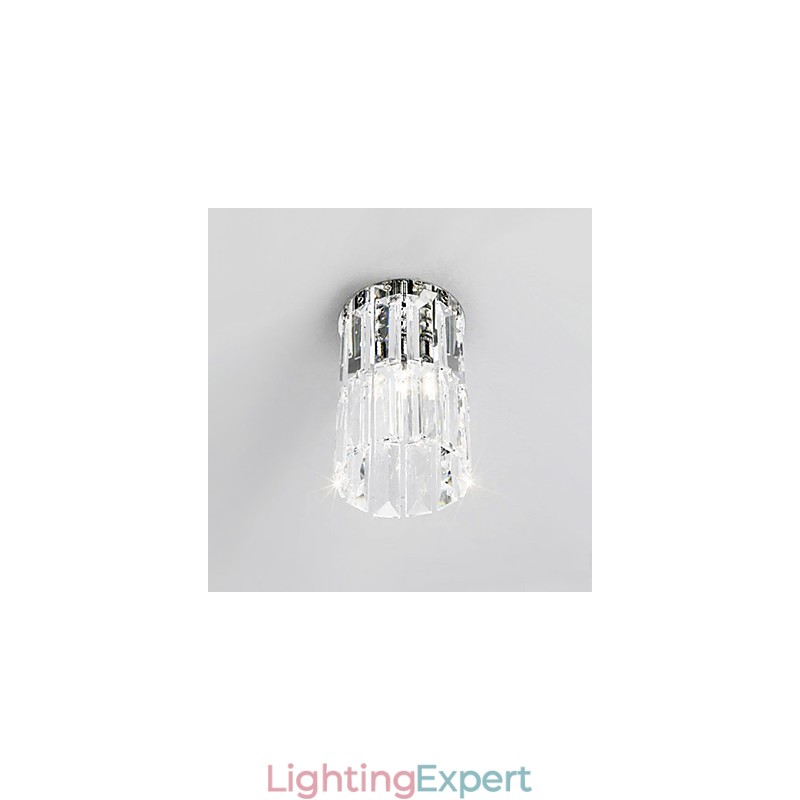 Crystal Flush Mount Light in Round