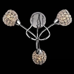Modern Contemporary Traditional Classic Crystal Electroplated Metal Pendant Light Flush Mount
