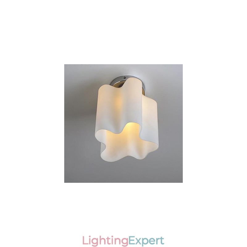 20*22CM 10 15㎡Single Head Lamps And Lanterns Glass Clouds Absorb Dome Light Pendant Light