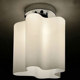 20*22CM 10 15㎡Single Head Lamps And Lanterns Glass Clouds Absorb Dome Light Pendant Light