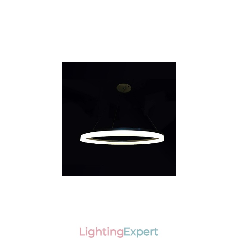 Round Pendant Light Modern Acrylic Lamps Lighting Luxurious Single Ring Ceiling Lights Fixtures