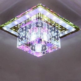 Crystal Ceiling Lamp Spotlight SMD 3W Creative Lamp Tube Light Colorful Color Dome Light