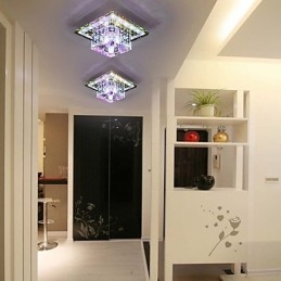 Crystal Ceiling Lamp Spotlight SMD 3W Creative Lamp Tube Light Colorful Color Dome Light