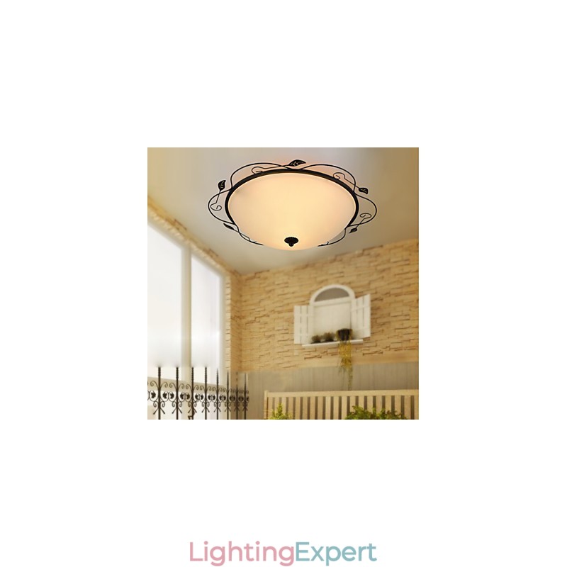 32CM Europe Type Style Rural Classical Absorb Dome Light Lamp