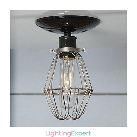 Country Painting Metal Flush Mount Country Painting Metal Flush Mount