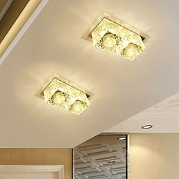27*15*5CM Crystal Ceiling Lamp Spotlight SMD 6W Creative Lamp Tube Light Colorful Color Dome Light