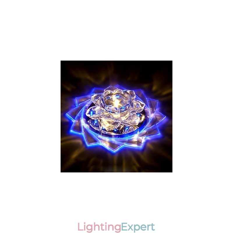 20*8.5CM Mini Crystal Ceiling Lamp Spotlight 3W Creative Lamp Tube Light Colorful Color Square Dome Light