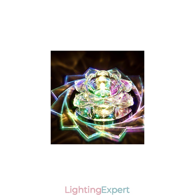 20*8.5CM Mini Crystal Ceiling Lamp Spotlight 3W Creative Lamp Tube Light Colorful Color Square Dome Light