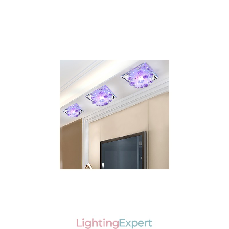 Square Smallpox Lamp Light Crystal Light Creatives Dome Light Tube Lamp Light