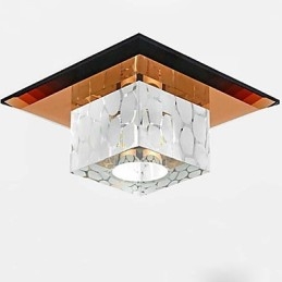 Mini Crystal Ceiling Lamp Spotlight 3W Creative Lamp Tube Light Colorful Color Square Dome Light