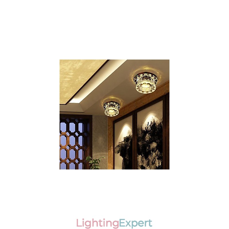 Modern Contemporary Crystal Others Crystal Flush Mount