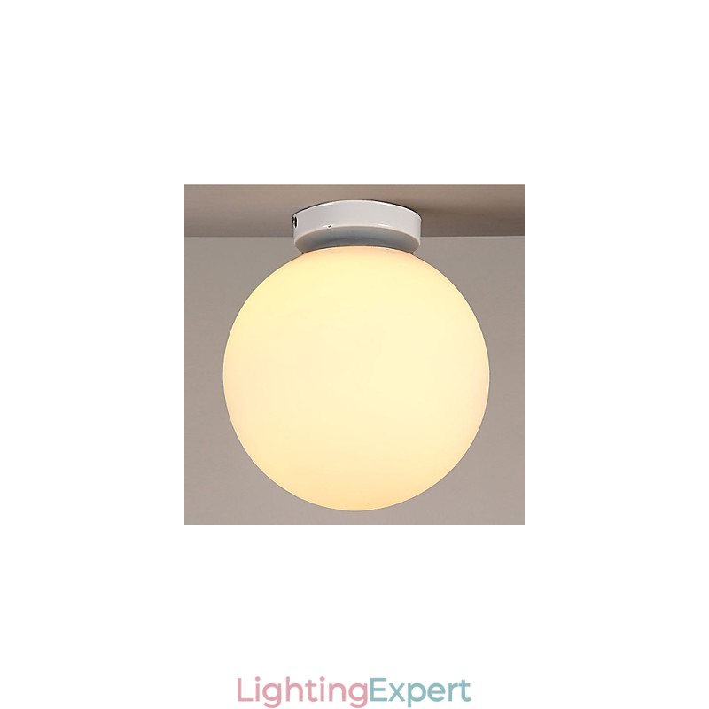 Contracted And Contemporary White Ball Glass Dome Light